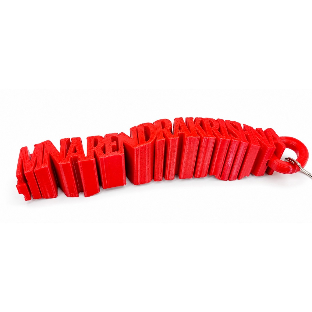 3D Printed Articulated Folding Name Banner