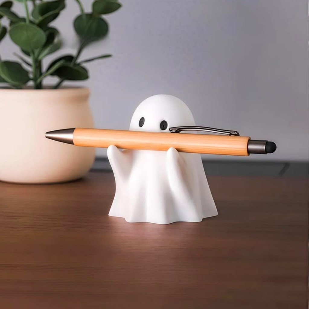 3D Printed Ghost Desktop Pen Rest