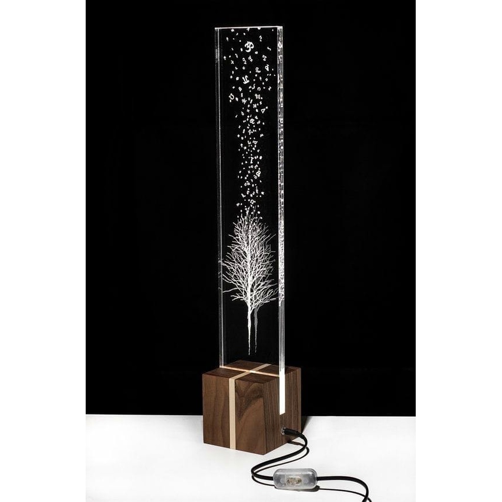 Laser Engraved Acrylic Starlight Tree Column Lamp